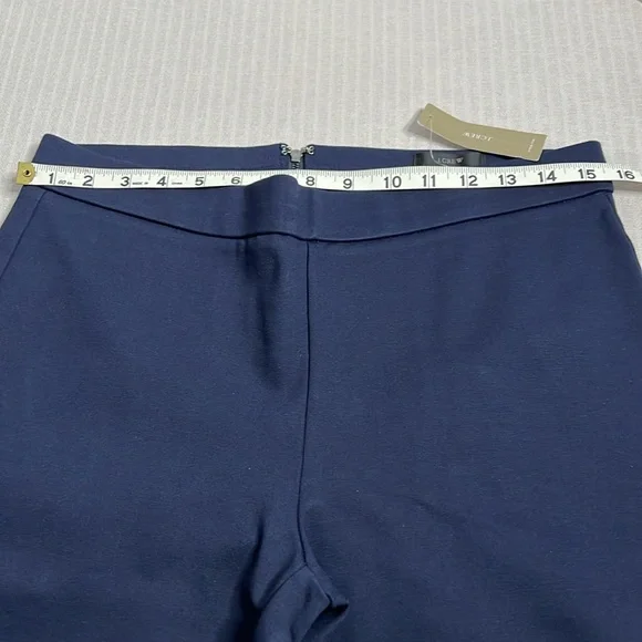 J.Crew Black Label Pixie Ponte Stretch Pants Size L NWT Navy Blue - Picture 6 of 12